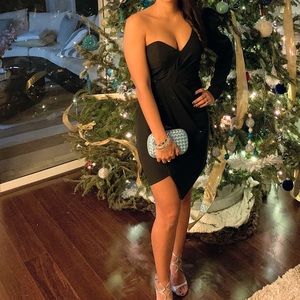 Bardot mini one shoulder dress